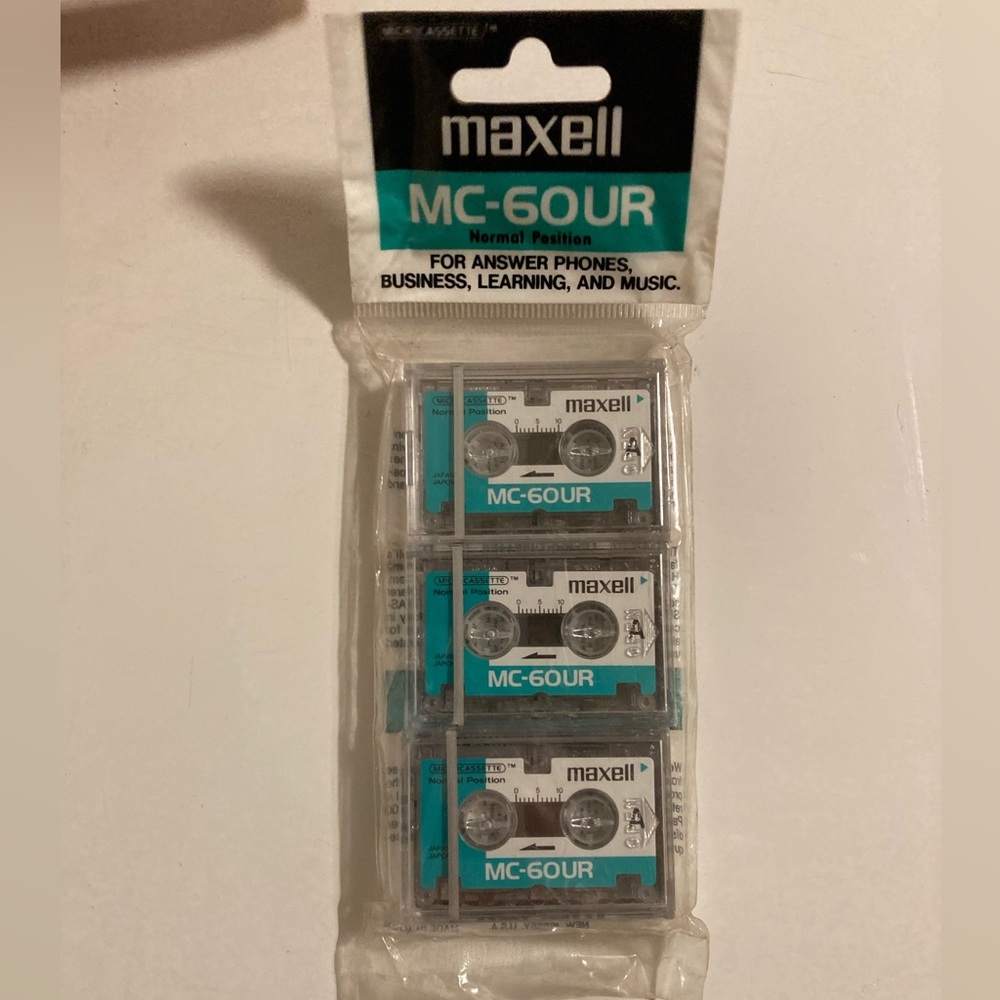 Maxell NC-60UR Microcassette 3 pack